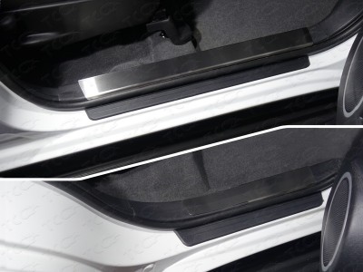 Накладки на пластиковые пороги лист шлифованный 4 шт для Lifan X60 № LIFX6017-02