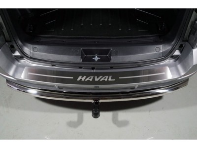 Накладка на задний бампер лист шлифованный надпись HAVAL  для Haval H5 № HAVH520-10