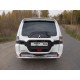 Защита заднего бампера центральная 60 мм ТСС для Mitsubishi Pajero 4 2014-2021