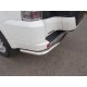 Защита заднего бампера центральная 60 мм ТСС для Mitsubishi Pajero 4 2014-2021