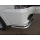 Защита задняя двойные уголки 76-42 мм ТСС для Mitsubishi Pajero 4 2014-2021