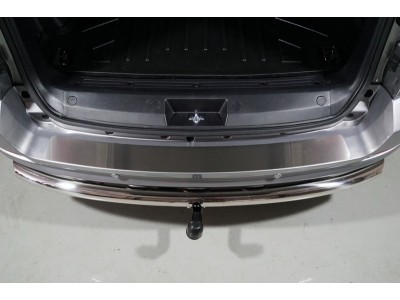 Накладка на задний бампер лист шлифованный  для Haval H5 № HAVH520-08