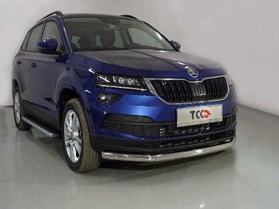 Защита переднего бампера 60 мм для Skoda Karoq № SKOKAR20-18