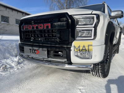 Защита передняя нижняя 76,1 мм для Foton Tunland G9 2.0 Diesel АКПП 4WD 2021-н.в. №FOTTUNG925-18