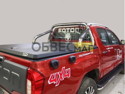 Защита кузова и заднего стекла (для крышки без надписи) 76,1 мм для Foton Tunland G9 2.0 Diesel АКПП 4WD 2021-н.в. №FOTTUNG925-15