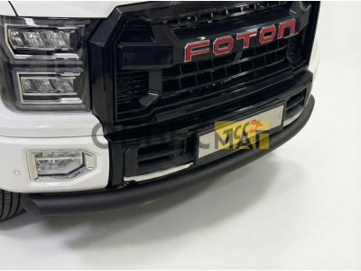 Защита передняя нижняя 76,1 мм (Black) для Foton Tunland G9 2.0 Diesel АКПП 4WD 2021-н.в.
