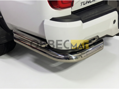 Защита задняя (уголки двойные) 76,1/42,4 мм для Foton Tunland G9 2.0 Diesel АКПП 4WD 2021-н.в.
