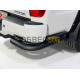 Защита задняя (уголки двойные) 76,1/42,4 мм (Black) для Foton Tunland G9 2.0 Diesel АКПП 4WD 2021-н.в.
