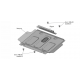 Защита картера (сталь) + комплект крепежа для JAC T6 2018-н.в. (V - 2.0)