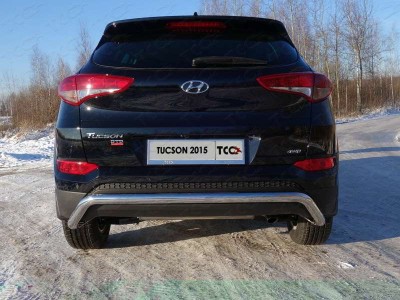 Защита заднего бампера кенгурин 60 мм для Hyundai Tucson № HYUNTUC15-34