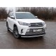 Накладка решётки радиатора 16 мм ТСС для Toyota Highlander 2017-2020