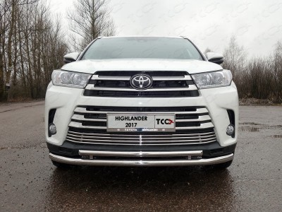 Накладка решётки радиатора 16 мм для Toyota Highlander № TOYHIGHL17-37