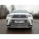 Защита передняя двойная 60-42 мм ТСС для Toyota Highlander 2017-2020