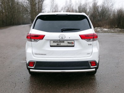 Защита заднего бампера 60 мм для Toyota Highlander № TOYHIGHL17-32