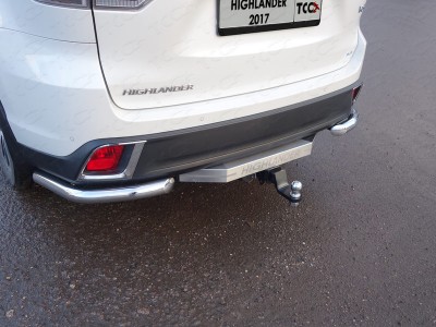 Защита задняя уголки 60 мм для Toyota Highlander № TOYHIGHL17-35