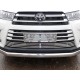 Накладка решётки радиатора 16 мм ТСС для Toyota Highlander 2017-2020
