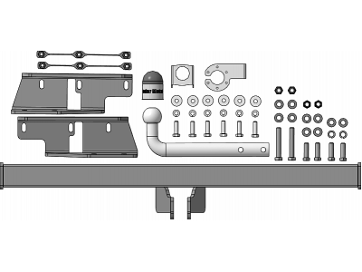 Фаркоп для Changan CS85 2021-н.в. крепление шара на двух болтах