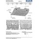 Защита картера + комплект крепежа, RIVAL, Алюминий для Changan CS85 2023-н.в.