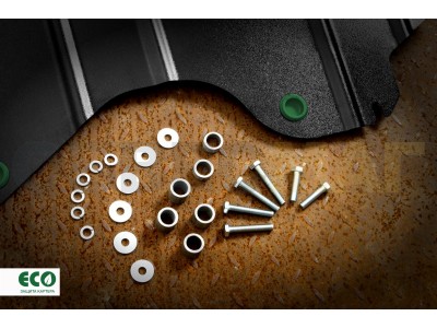 Защита картера ECO для 1,6/2,0 бензин МКПП/АКПП Eco для Mitsubishi ASX 2017-2021