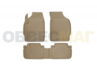 Коврики в салон Element полиуретан бежевые 2 штуки на Ford Escape № ELEMENT1624212