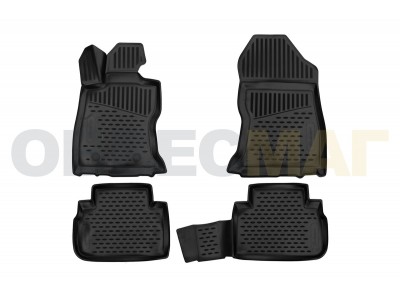 Коврики 3D в салон Element полиуретан 4 штуки на Subaru Forester № ELEMENT3D02012210k