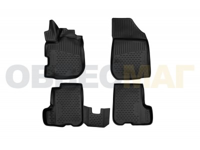 Коврики 3D в салон Element полиуретан 4 штуки на Renault Sandero № ELEMENT3D4155210k