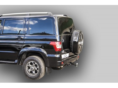 Фаркоп для УАЗ 3163 Patriot 2005-2015, 2015-н.в. съемное крепление шара под американский квадрат
