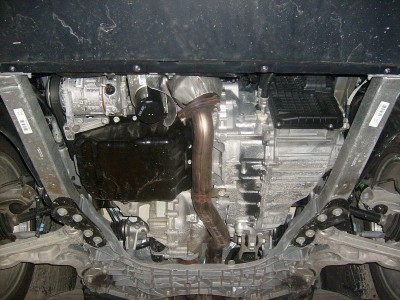 Защита картера двигателя, КПП (2,5 мм, сталь) Jeep Cherokee 2014-н.в. (V = 2.4 AT 4WD)