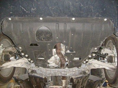 Защита картера двигателя, КПП (2,5 мм, сталь) Jeep Cherokee 2014-н.в. (V = 2.4 AT 4WD)