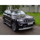 Защита передняя нижняя (двойная) 76,1/42,4 мм ТСС для Jeep Grand Cherokee IV Рестайлинг 2013 – 2022