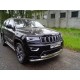 Защита передняя нижняя (двойная) 76,1/75 мм ТСС для Jeep Grand Cherokee IV Рестайлинг 2013 – 2022