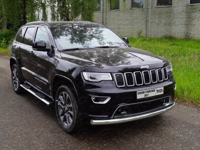 Защита передняя нижняя 76,1 мм для Jeep Grand Cherokee IV Рестайлинг 2013 – 2022 GRCHER17-14