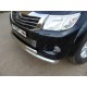 Защита передняя двойная 76-75 мм ТСС для Toyota Hilux 2011-2015