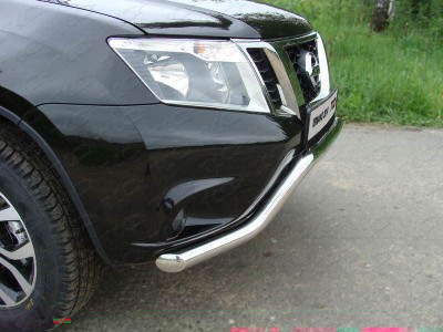 Защита передняя Кенгурятник 60 мм ТСС для Nissan Terrano 2014-2021