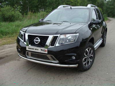 Защита переднего бампера 60 мм для Nissan Terrano № NISTER14-03