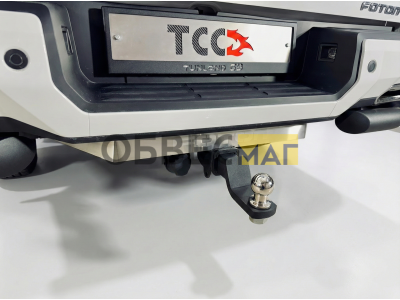 Фаркоп (шар E, надпись FOTON) для Foton Tunland G9 2.0 Diesel АКПП 4WD 2021-н.в. №TCU00479