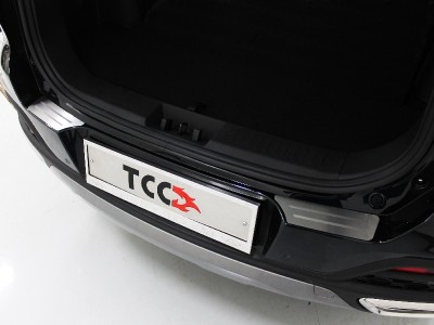 Накладки на задний бампер лист шлифованный с полосой 2 шт для Chery Tiggo 8 № CHERTIG820-07