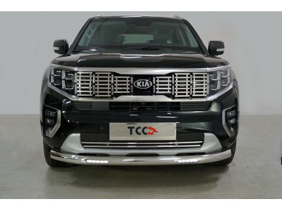 Защита переднего бампера с ДХО 76 мм для Kia Mohave № KIAMOH20-14