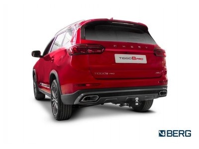 Фаркоп для Chery Tiggo 8 Pro Max 2020-н.в., Chery Tiggo 8 Pro 2020-2024, Chery Tiggo 8 2020-2024 съемное крепление шара под американский квадрат