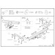 Фаркоп оцинкованный Galia шар C съемный для Honda CR-V 2007-2012