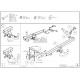 Фаркоп оцинкованный Galia шар A для Toyota RAV4 2006-2013
