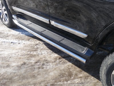 Защита штатных порогов 60 мм для Toyota Land Cruiser 200 Executive № TOYLC200EX16-03