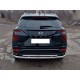 Защита заднего бампера двойная d-60+43 Технотек для Hyundai Creta II 2021 – н.в.