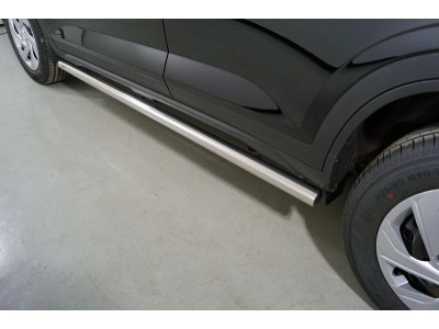 Пороги труба 60,3 мм для Hyundai Creta II 2021 – н.в. HYUNCRE21-26