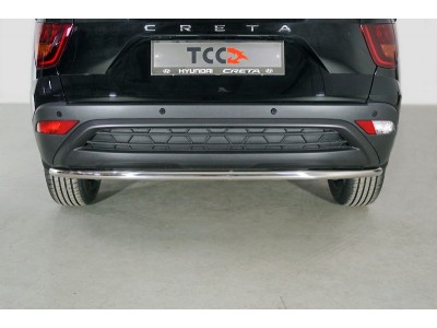 Защита задняя 42,4 мм ТСС для Hyundai Creta II 2021 – н.в.