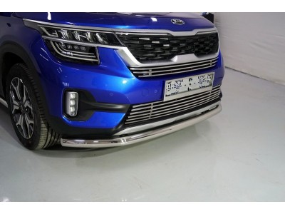 Защита переднего бампера 60 мм для Kia Seltos № KIASELT20-23