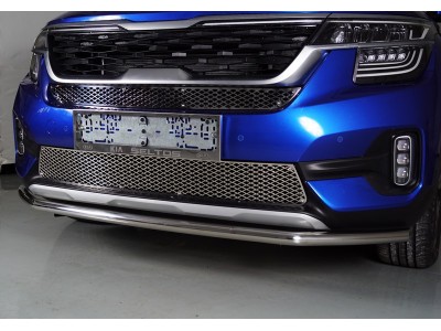 Защита переднего бампера 42 мм для Kia Seltos № KIASELT20-25