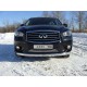 Защита передняя овальная длинная 75-42 мм ТСС для Infiniti JX35/QX60 2012-2016