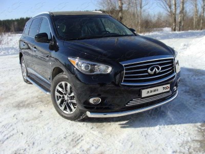 Защита переднего бампера 76 мм для Infiniti JX35/QX60 № INFJX3513-05