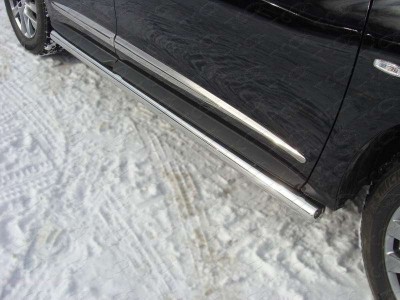 Пороги труба 76 мм для Infiniti JX35/QX60 № INFJX3513-07